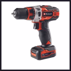 Einhell TE-CD 12/1 Li +22+CL (2x2.0Ah) Noir, Métallique, Rouge