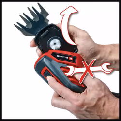 Einhell GC-CG 3,6/70 Li cisaille sans fil 7 cm 3,6 V Lithium-Ion (Li-Ion) Aluminium, Noir, Rouge - Vue supplémentaire 5