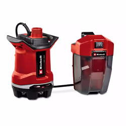 Einhell GE-DP 18/25 Li, 153 W, Batterie, 0,5 bar, 7500 l/h, Noir, Rouge