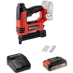 Cloueuse sans fil Einhell te-cn 18 Li Power X-Change + 2,5 Ah-Kit 4257791 Longueur de l'agrafe 10 - 22 mm + batterie, +