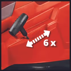 Einhell RASARRO 36/42 (2x5,2Ah) tondeuse à gazon Tondeuse à gazon poussée Batterie Noir, Rouge