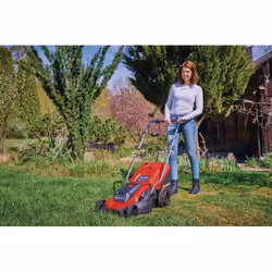 Einhell GC-EM 1600/37 Tondeuse à gazon poussée Secteur Noir, Rouge