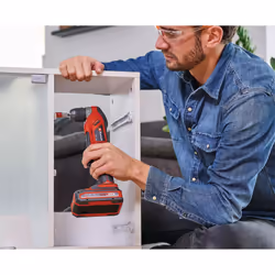 Einhell TE-AD 18 Li 1100 tr/min 1,22 kg Noir, Rouge
