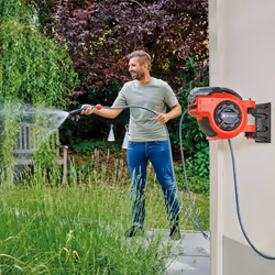 Einhell GE-HR 18/30 Li-Solo Enrouleur mural Automatique Noir, Rouge