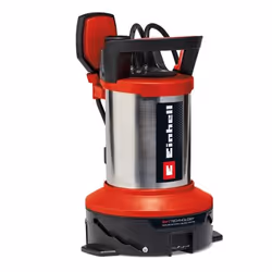 Einhell GE-DP 7535 N LL ECO, 750 W, Secteur, 0,9 bar, 18500 l/h, IPX8, Noir, Rouge, Acier inoxydable