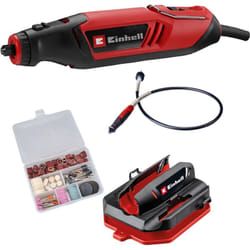 Einhell - Outil rotatif multifonction tc-mt 150 e (150 w, variateur électronique, 35 000 tr/min max., système de blocage d'arbre, vendu avec 117