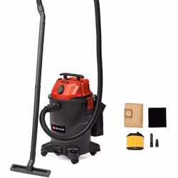 L’aspirateur eaux et poussières TC-VC 1930 A Einhell , d’une puissance de 1 500 W, est un appareil performant conçu pour un n ...