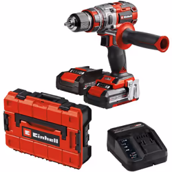 La visseuse-perceuse à percussion sans fil TP-CD 18/80 Li-i BL (2x2,0Ah) Einhell Professional complète idéalement la panoplie ...