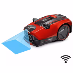 Einhell Flexo Cam Plus 600 Tondeuse à gazon robot Batterie Noir, Rouge, Argent