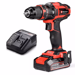 Einhell TE-CD 18/44 Li-i, Perceuse à poignée pistolet, Brossé, Noir, Rouge, 1,3 cm, 24000 tr/min, 2 mm
