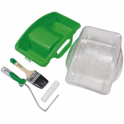 Kit Osmo 14000171 Bac Vert + Rouleau avec monture + Pinceau + Bac jetables Ce kit permet d'appliquer toutes les finitions Osm ...