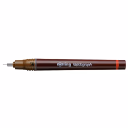 Rotring Rapidograph, Stylos à encre gel avec bouchon, Noir, Marron, 0,50 mm, 1 pièce(s)