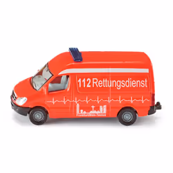 Siku Ambulance, Modèle de voiture, Rouge