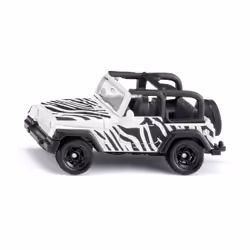 Siku Jeep Wrangler Safari, Jeep, 3 an(s), Métal, Plastique, Noir, Blanc