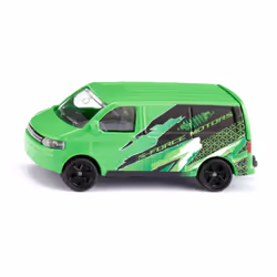 Siku 1585, Modèle de voiture de ville, Pré-assemblé, VW Transporter, unisexe, Vert, 85 mm