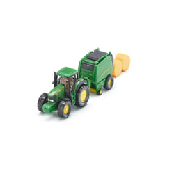 Siku John Deere Tractor with round baler