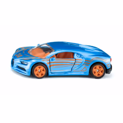 Siku Bugatti Chiron, Voiture, 3 an(s), Métal, Plastique, Noir, Bleu, Orange