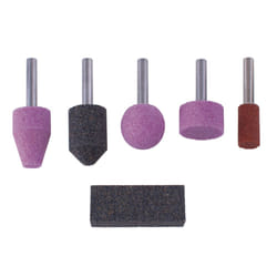 wolfcraft GmbH 5 meules abrasives sur tige et une pierre d'affûtage