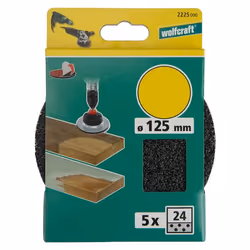 wolfcraft GmbH 2225000 Accessoire de ponceuse 5 pièce(s) Disque de ponçage