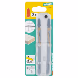 wolfcraft GmbH 2324000 Lame de scie sauteuse, à chantourner et sabre Lames de scie sauteuse Acier fin au carbone 2 pièce(s)