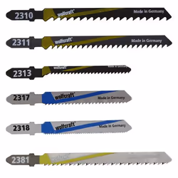 wolfcraft GmbH 2358000, Lames de scie sauteuse, Aluminium, Panneau aggloméré, Laminé, Panneaux MDF, Métal non Ferreux, Plasti ...