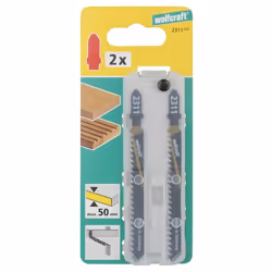 wolfcraft GmbH 2361000 Lame de scie sauteuse, à chantourner et sabre Lames de scie sauteuse Acier fin au carbone 5 pièce(s)