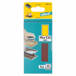 wolfcraft GmbH 4006885296206 fourniture de ponçage manuel pâte sablée Grain fin P120 5 pièce(s)