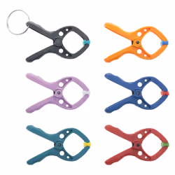wolfcraft GmbH microfix Pinces à ressort, Pince-étau, Plastique, 6 pièce(s), 2 cm