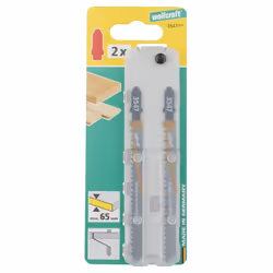 wolfcraft GmbH 3547000 Lame de scie sauteuse, à chantourner et sabre Lames de scie sauteuse Acier fin au carbone 2 pièce(s)