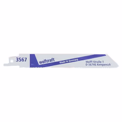 wolfcraft GmbH 3567000, Lames de scie sabre, Aluminium, Bois avec clous, Bimétal, 13 cm, 1,8 mm, 2,6 mm