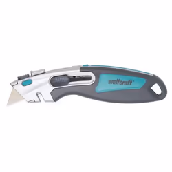 wolfcraft GmbH 4106000 couteau à lame rétractable Bleu, Gris, Métallique Couteau rasoir