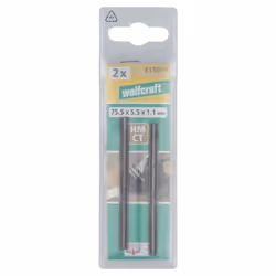 wolfcraft GmbH 4110000 lame pour rabot 2 pièce(s) 75,5 mm 5,5 mm - Vue supplémentaire 5