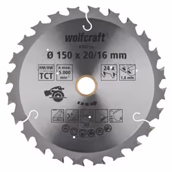 wolfcraft GmbH 6347000, Plastique, Acier, Bois, Métal non Ferreux, Bois avec clous, 19 cm, 3 cm, Pointe au carbure de tungstè ...