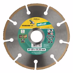 wolfcraft GmbH 1 disque à tronçonner le métal dur Standard, Disque de coupe, Laminé, Parquet, Plastique, Bois, 2,22 cm, 11,5 ...