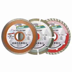 wolfcraft GmbH 1 lot de disques diamant