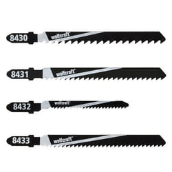 wolfcraft GmbH 8430000 Lame de scie sauteuse, à chantourner et sabre Lames de scie sauteuse Acier fin au carbone 10 pièce(s)