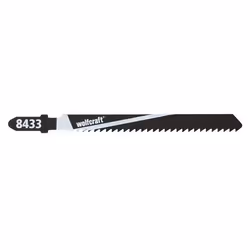 wolfcraft GmbH 8433000, Lames de scie sauteuse, Bois tendre, Acier fin au carbone, 7,5 cm, 2,5 mm, 4 cm