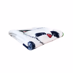 HERDING 1440201014 plaid 750 x 1000 cm Polyester Noir, Blanc