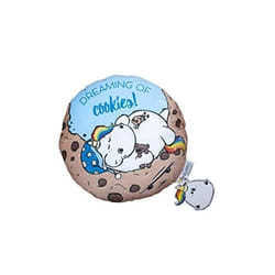 Coussin décoratif HERDING Pummeleinhorn en velours réversible multicolore - Ø 30 cm