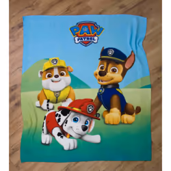 HERDING Paw Patrol plaid 130 x 160 cm Polyester Multicolore