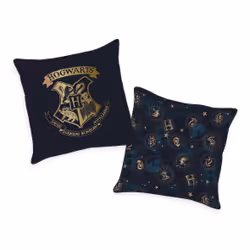 HERDING 5474411003, Noir, Bleu, Or, Carré, Polyester, Coussin décoratif