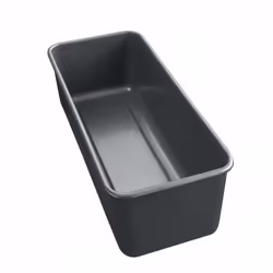 Kaiser 23.0063.7136, Moule à gâteau, Rectangulaire, 2,4 L, 250 °C, Noir, Acier