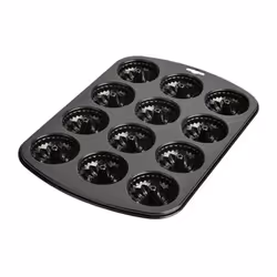 Kaiser 646190, Moule à muffins, Rectangulaire, Surface plate, Noir, Métal, 380 mm
