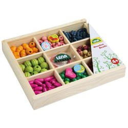 Simm Spielwaren Wooden beads cassette, mid-size Mélange de perles Bois Multicolore 290 pièce(s)