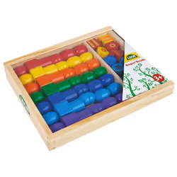 Lena SM32010, Ensemble de perles pour enfants, 3 an(s), Bois, Multicolore