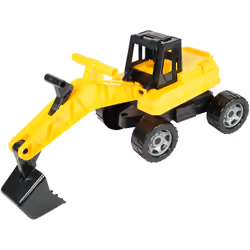 Lena GIGA TRUCKS 02047, Excavatrice, 2 an(s), Plastique, Noir, Jaune