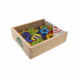 Simm Spielwaren Magnetic wooden numbers, 3 an(s), Bois, Multicolore