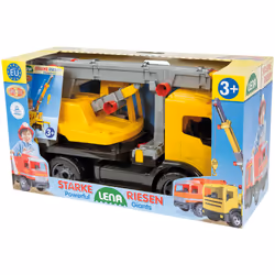 Lena GIGA TRUCKS Crane truck, Grue, 3 an(s), Noir, Gris, Jaune