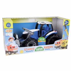 Lena GIGA TRUCKS Tractor with front loader, Tracteur, 3 an(s), Plastique, Bleu, Gris, Blanc