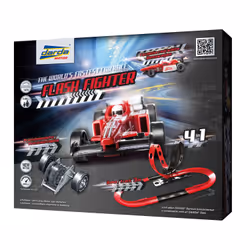 Darda Flash Fighter, Ensemble véhicule et piste, 5 an(s), Noir, Rouge